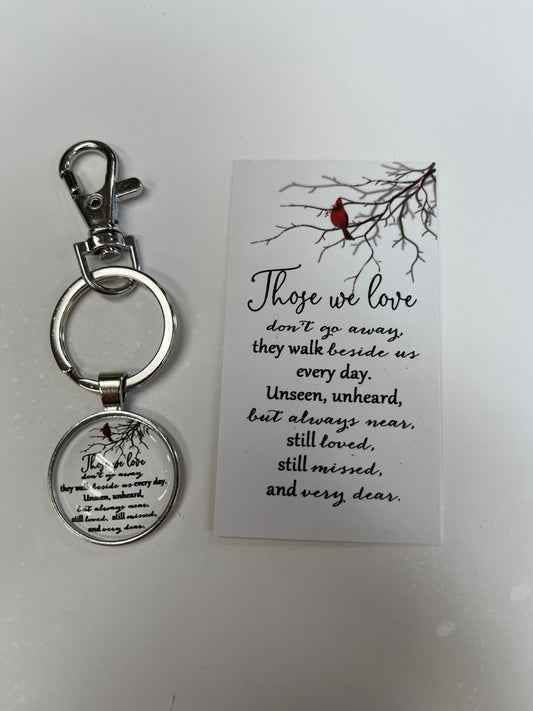 Cardinal Those We Love Key Ring