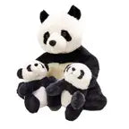 Mom Babies Panda Stuffed Animal 12"