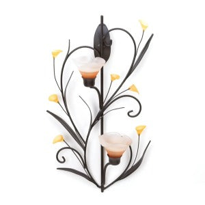Amber Lilies Sconce